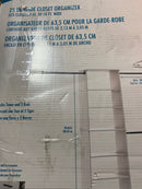 ClosetMaid 10000-05059 SuiteSymphony 7 to 10 Foot Wide Closet System Kit with 5 Shelf 25"W Tower and 3 Hanging Rods - White Timber