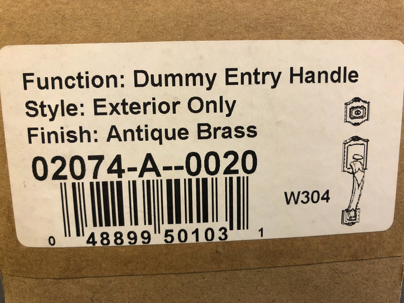 Weslock Colonial Series Dummy Handleset from the Traditionale Collection