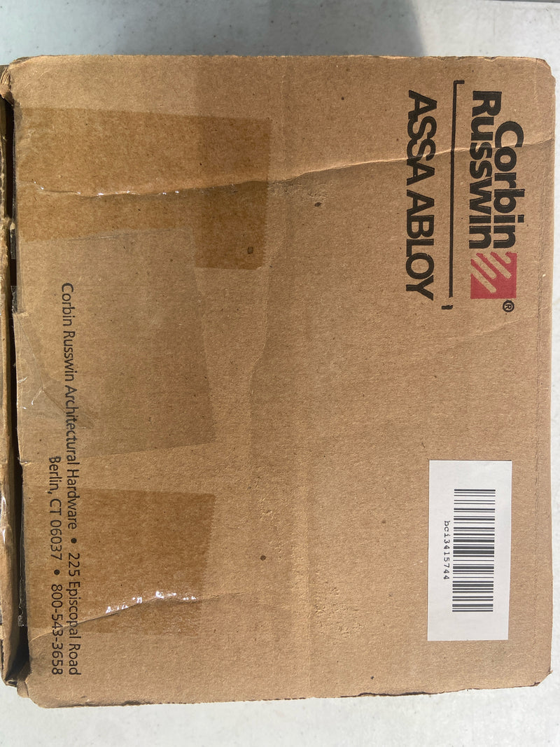 Corbin Russwin CL3810-NZD-625 Commercial Cylindrical Grade 2 Passage Lever Set with Newport Trim - Polished Chrome