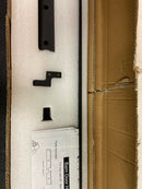 Miseno MBDH1005X60 60" Large Wheel Bent Strap Barn Door Hardware Kit - Black