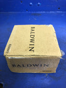 Baldwin Crystal Non-Turning One-Sided Dummy Door Knob with Arch Rose - Polished Chrome