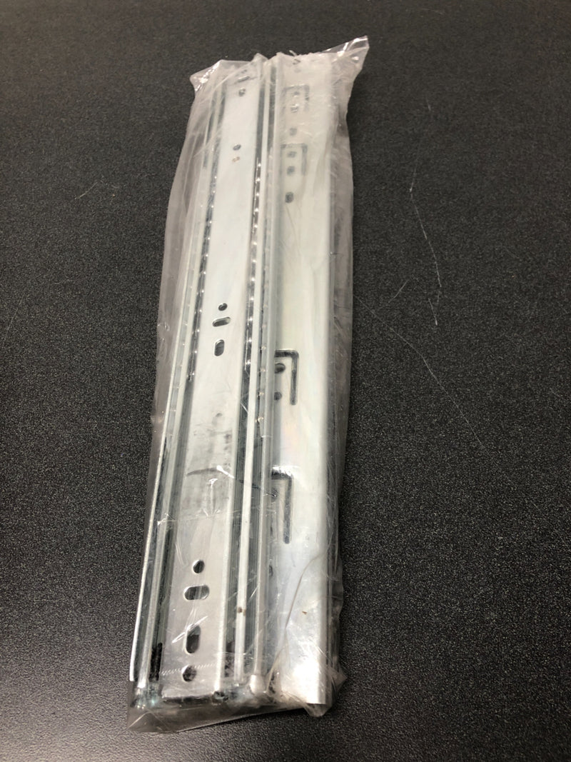 Hardware Resources 300FU16 300FU Series 16 Inch Full Extension Side Mount Ball Bearing Drawer Slide with 150 Lbs. Weight Capacity - Pair - Zinc