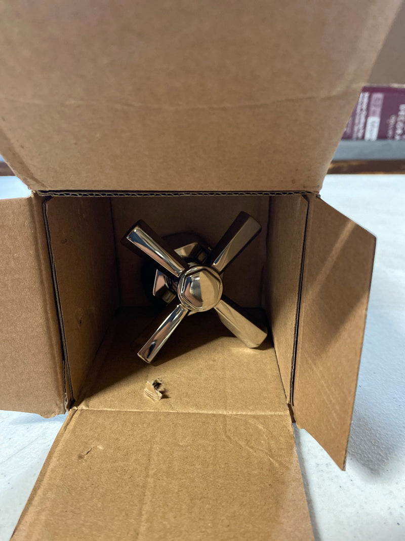 Signature Hardware SHEL441009PN Cross Handles for Elita Freestanding Tub Faucet - Polished Nickel