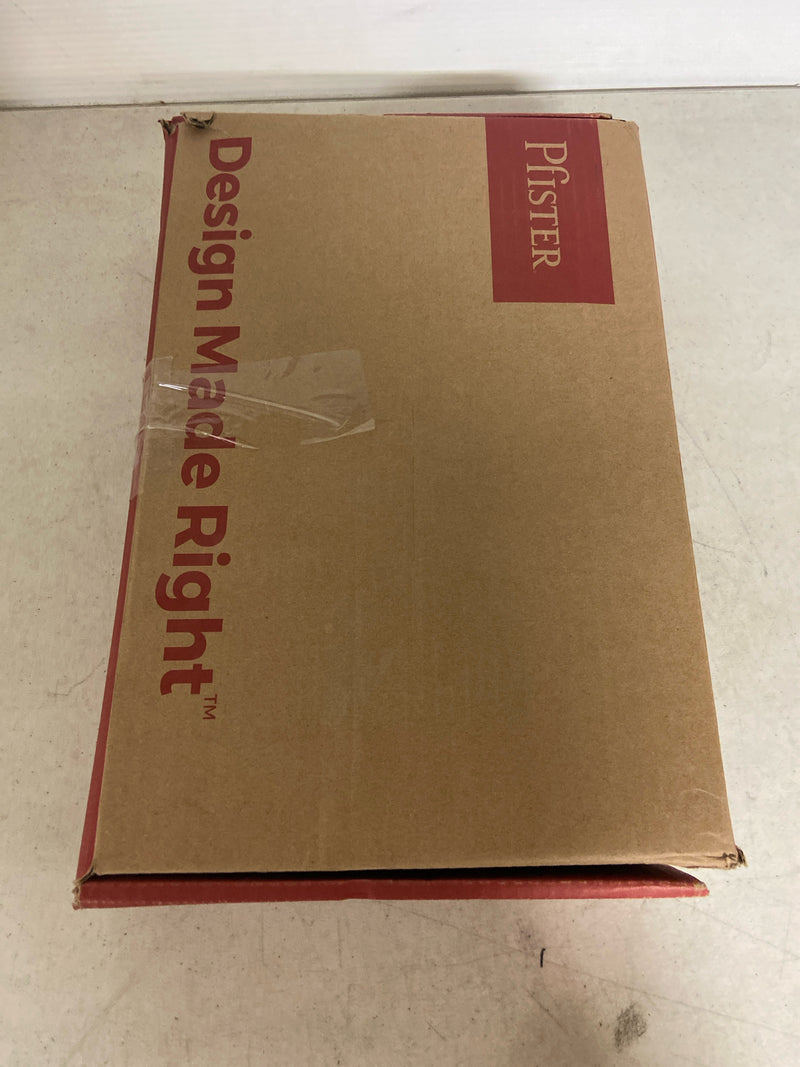 Pfister, LG49-VRV2D, Verve 1.2 GPM Widespread Bathroom Faucet with Pop-Up Drain Assembly and Push & Seal and UltraSeal Technologies - Less Handles, Polished Nickel