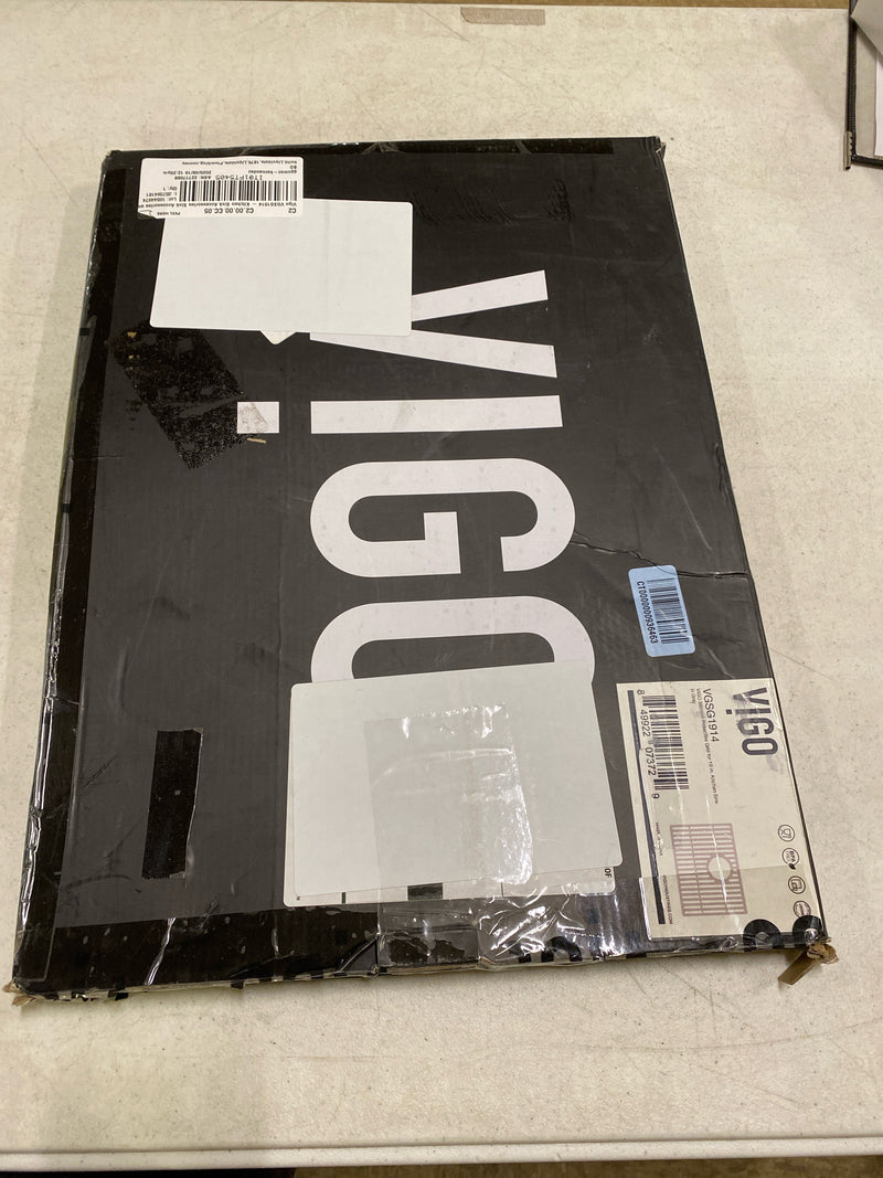 Vigo VGSG1914 19 in. Silicone Kitchen Sink Protective Bottom Grid For Single Basin Sink in Gray