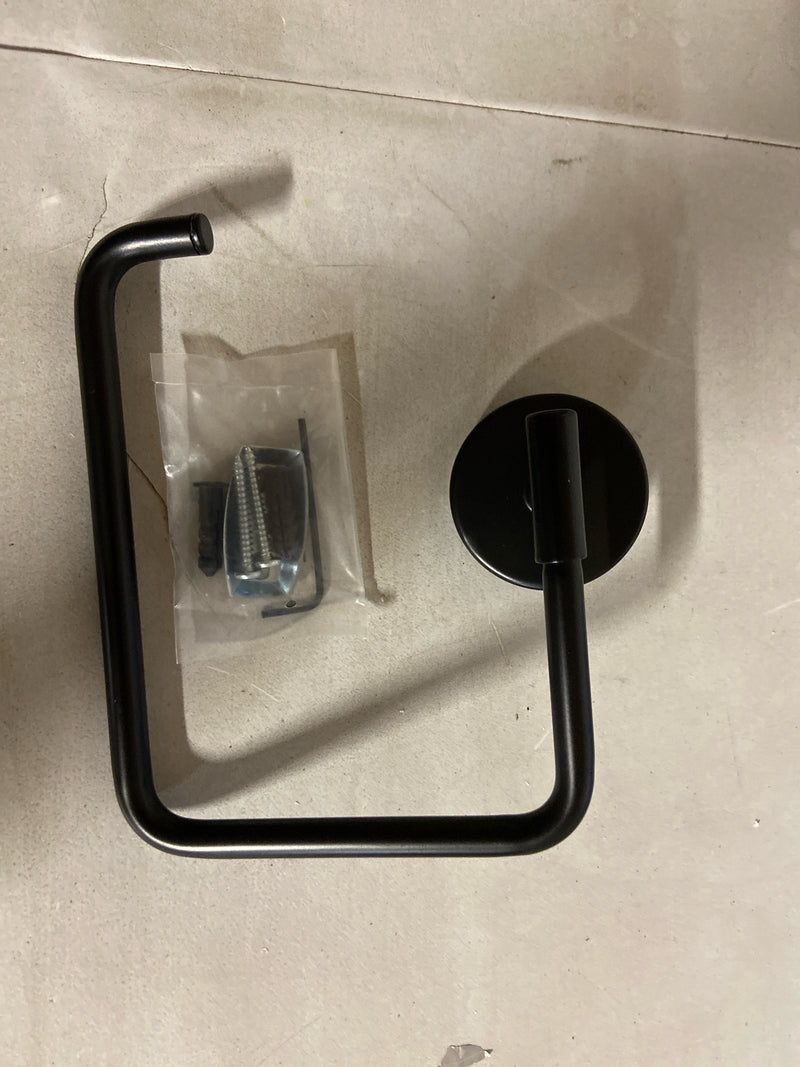 Trinsic Wall Mounted Towel Ring - Matte Black