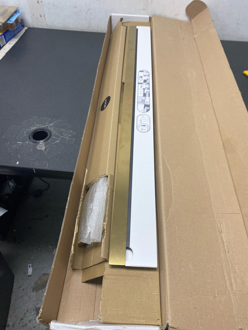 Axor 42527251 Drain Wall 35-7/16" Linear Shower Drain - Against Wall Installation - Brushed Gold Optic