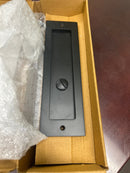 Signature Hardware 483730 8-1/2" Tall Elongated Pop-Out Brass Pocket Privacy Door Pull - Matte Black