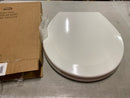 Bemis 500EC 000 Round Closed-Front Enameled Wood Toilet Seat with Beveled Cover - White