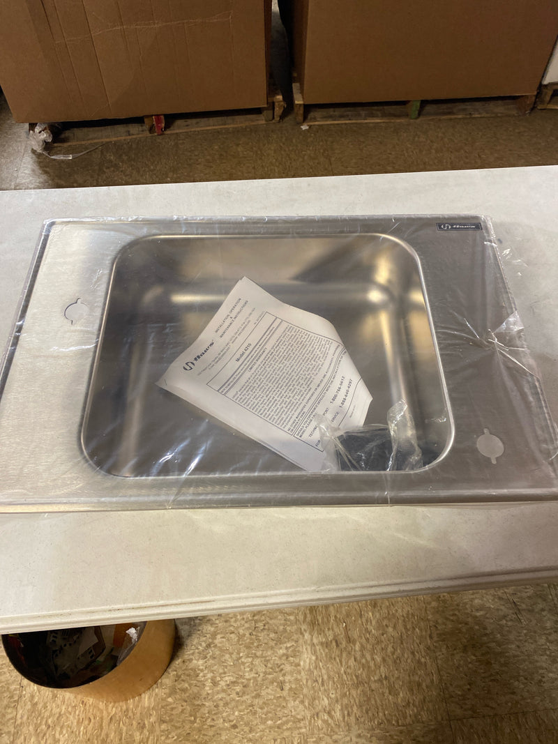 Haws 4210 25" x 17" Stainless Steel Deck Mounted Sink - Satin Stainless