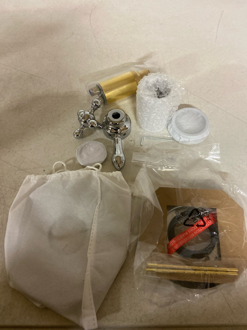 Rohl TAC23W1LM Arcana Three Function Thermostatic Valve Trim Only with Single Cross/Lever Handle, Integrated Diverter, and Volume Control - Less Rough In - Polished Chrome