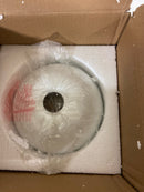 Jonathan y JYL1327B Paulina 8.5 in. 1-Light Classic Industrial Iron LED Flush Mount, White/Gold Painting