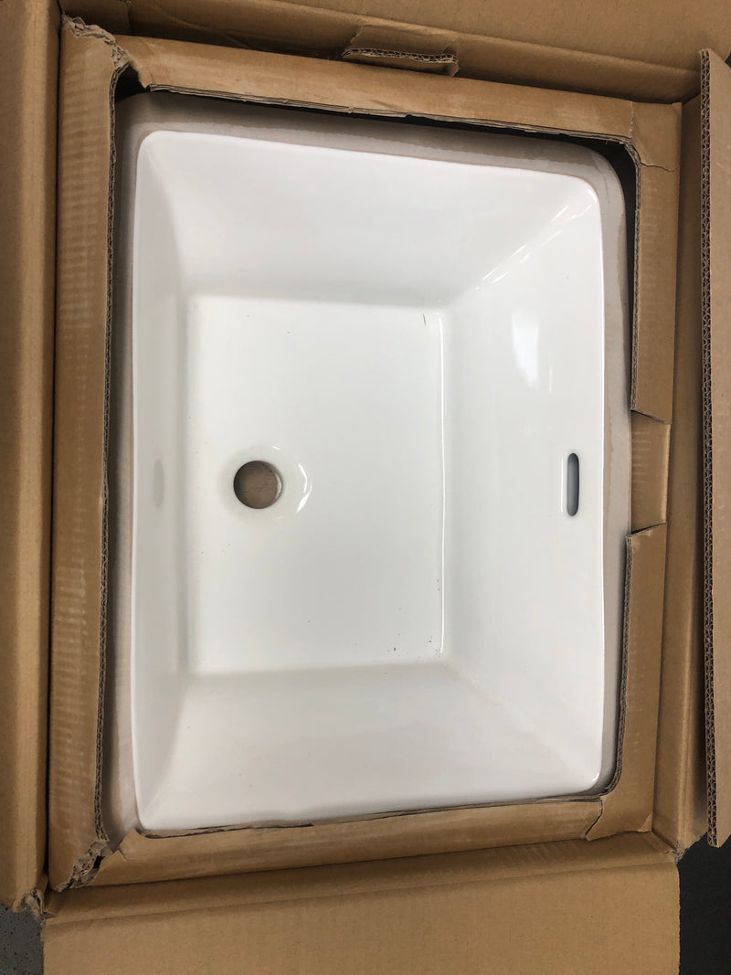 Signature Hardware 447973 Carraway 21" Rectangular Vitreous China Undermount Bathroom Sink - White