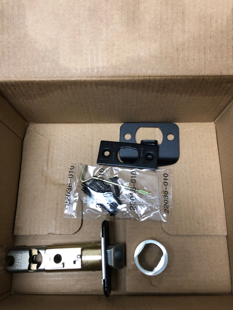 Kwikset 300CSLSQT-514 Casey Privacy Door Lever Set with Square Rose - Matte Black