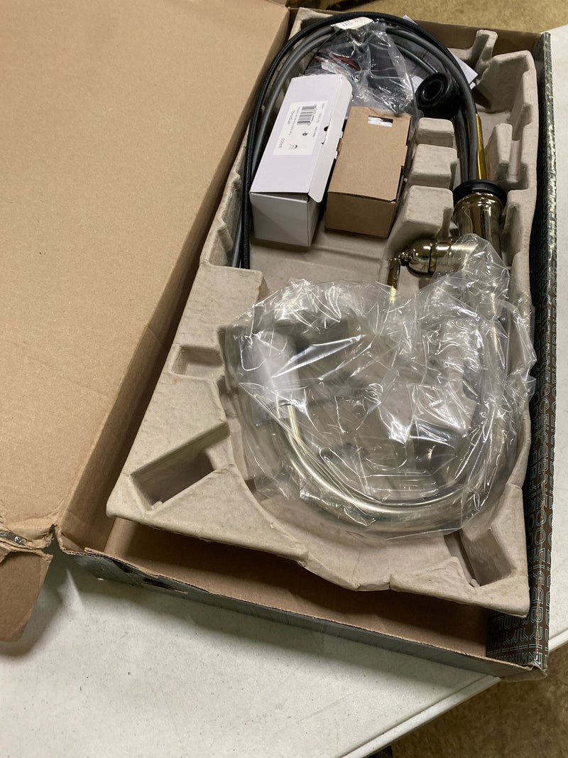 Brizo 64074LF-PN Rook 1.8 GPM Single Hole SmartTouch Pull Down Kitchen Faucet with On/Off Touch Activation and Magnetic Docking Spray Head - Brilliance Polished Nickel