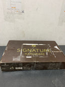 Signature Hardware SHWSCPR107ZBN Provincetown 1.2 GPM Single Hole Bathroom Faucet with Metal Lever Handle and Pop-Up Drain Assembly - Brushed Nickel