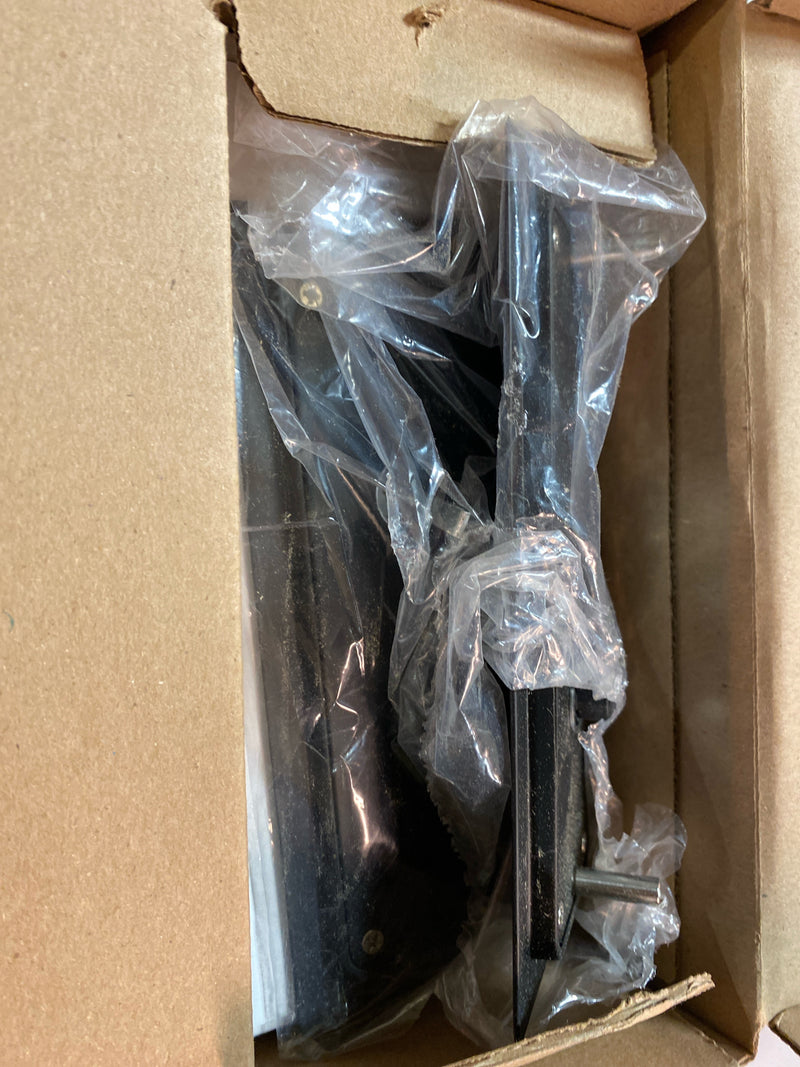 Emtek Modern Rectangular 7-1/4 Inch Privacy Mortise Pocket Door Lock for 1-3/8" Thick Doors - Flat Black