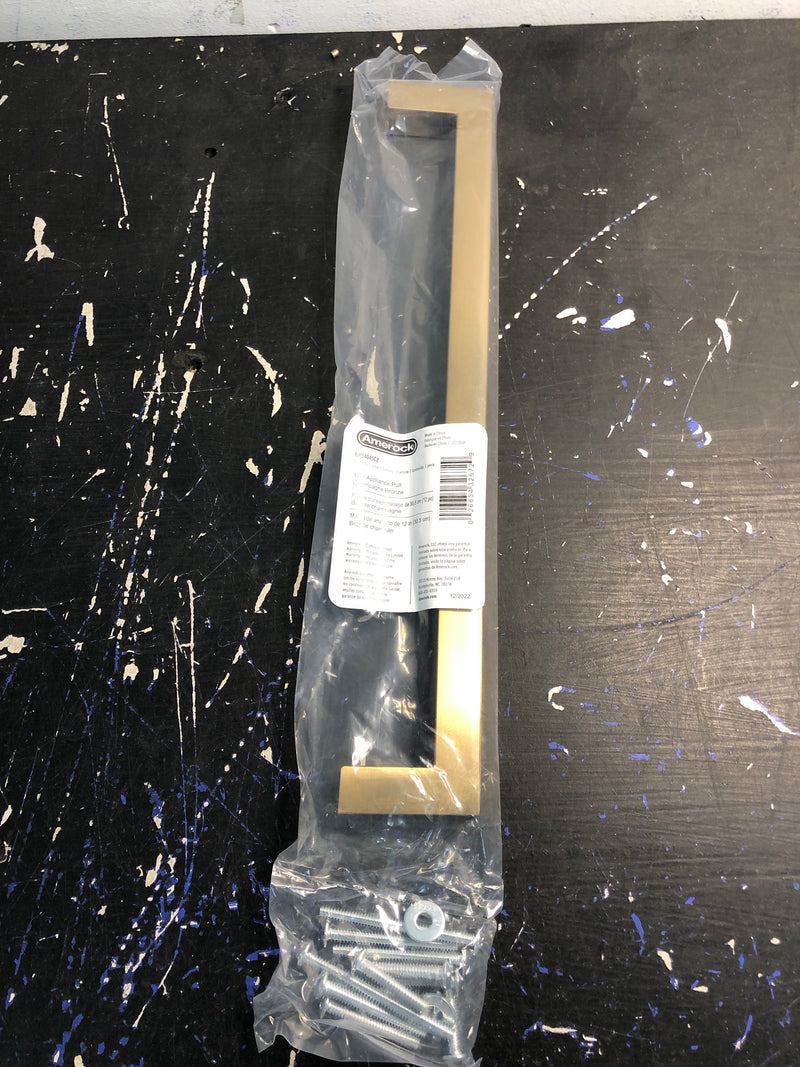 Amerock BP54045CZ Monument 12 Inch Center to Center Handle Appliance Pull - Champagne Bronze