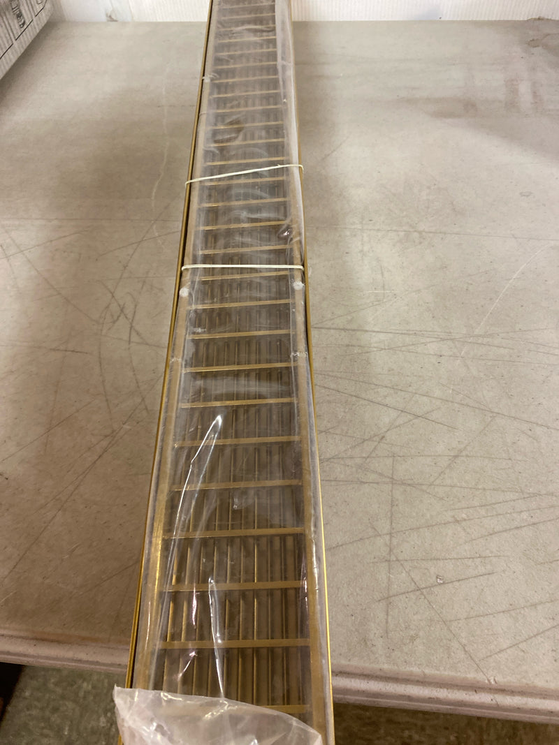 Signature Hardware 482703 Carmen 32" Linear Shower Drain with Flange - Brushed Gold