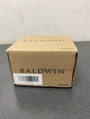 Baldwin HDCRYTAR150 Crystal Non-Turning One-Sided Dummy Door Knob with Arch Rose - Satin Nickel