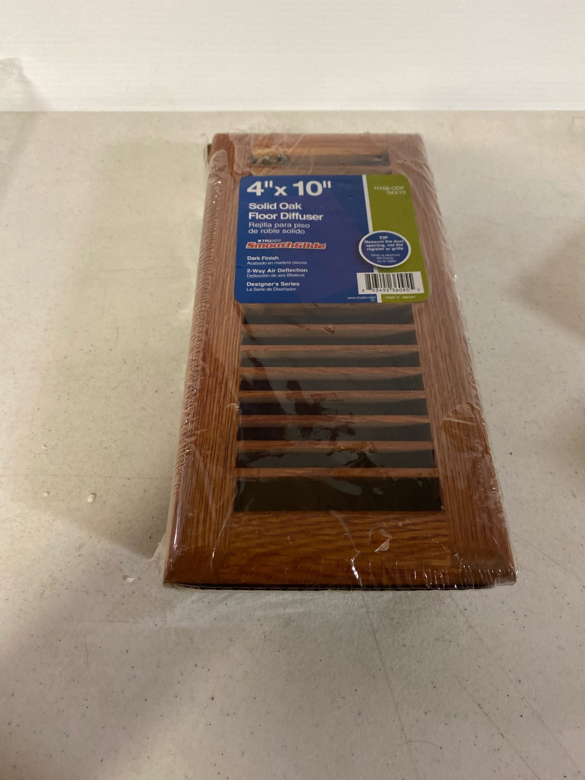 T.A. Industries 04 in. x 10 in. Oak Floor Diffuser Dark Finished