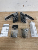 Emtek 8211US19 7-1/2" Height Rectangular Sideplate Brass Modern Privacy Entry Set - Flat Black