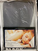Best home fashion GROM_BO_MARRYME-96-DARK.GREY Dark Grey Lace Solid 52 in. W x 96 in. L Grommet Blackout Curtain (Set of 2)