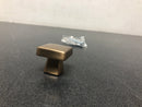 Amerock BP55271CZ Blackrock 1-3/16 Inch Square Cabinet Knob - Champagne Bronze