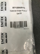 Emtek 87120US15 Edge 6 Inch Center to Center Finger Cabinet Pull - Satin Nickel
