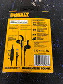 Dewalt 190 3017 DW2 Jobsite Earphones for Lightning