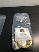 Belwith Keeler B076986-BGB Sybil 2-7/8" x 2-3/4" Twisted Cable Luxury Cabinet Ring Pull / Drawer Ring Pull from the Bijou Collection - Brushed Golden Brass