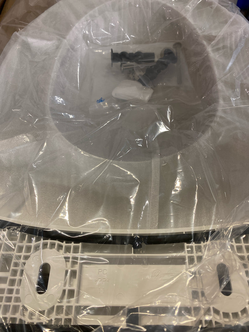 TOTO SoftClose Elongated Closed Front Toilet Seat in Cotton White-SS124