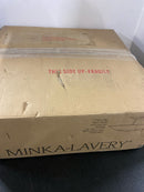 Minka Lavery 1701-781 Bax 3 Light 19" Wide Semi-Flush Bowl Ceiling Fixture - Sand Coal / Soft Brass
