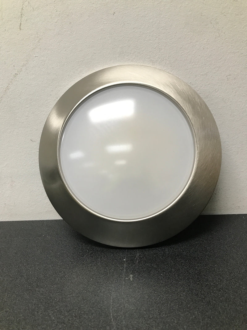 Commercial electric JVJ3011L-8/BN 7 in. Brushed Nickel LED Flush Mount (2-Pack)