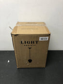 Light society LS-C318-BB-CL Beau 9 in. 1-Light Brushed Brass Pendant with Clear Glass Shade