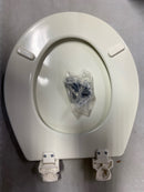 Bemis 500EC 346 Round Enameled Wood Closed Front Toilet Seat in Biscuit Removes for Easy Cleaning