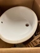 KOHLER Caxton White Undermount Oval Bathroom Sink with Overflow Drain (21.25-in x 17.25-in)