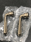 Baldwin PVFEDTSR055 Federal Privacy Leverset with Traditional Square Rose - Polished Nickel