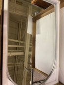 Elegant Lighting MR1A2440SIL Ayra 24" W x 40" H Modern Arched Bathroom Wall Mirror - Silver
