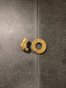 Kohler K-22172-AF Purist Stillness Wall Supply Elbow with Check Valve - Vibrant French Gold