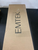 Emtek 4212NWUS3 Melrose Full Plate Single Cylinder Keyed Entry Handleset with Norwich Interior Knob - Polished Brass