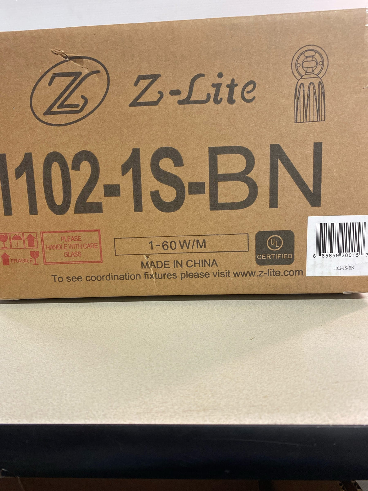 Z-Lite 1102-1S-BN Orion 10" Tall Bathroom Sconce - Brushed Nickel