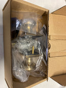 Emtek 8231PUS7 Providence Privacy Door Knob Set with Quincy Rose from the Classic Brass Collection - French Antique