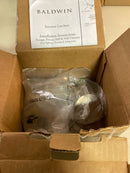 Baldwin 5055056FD 5055 Non-Turning Two-Sided Dummy Door Knob Set with 5046 Rose from the Estate Collection - Satin Nickel