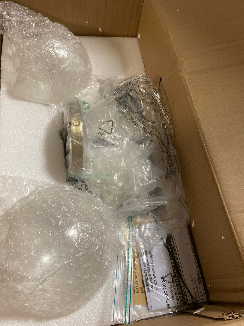 Minka lavery 5062-726 Kearney Park 14 in. 2-Light Black and Soft Brass Vanity Light with Clear Glass Shades