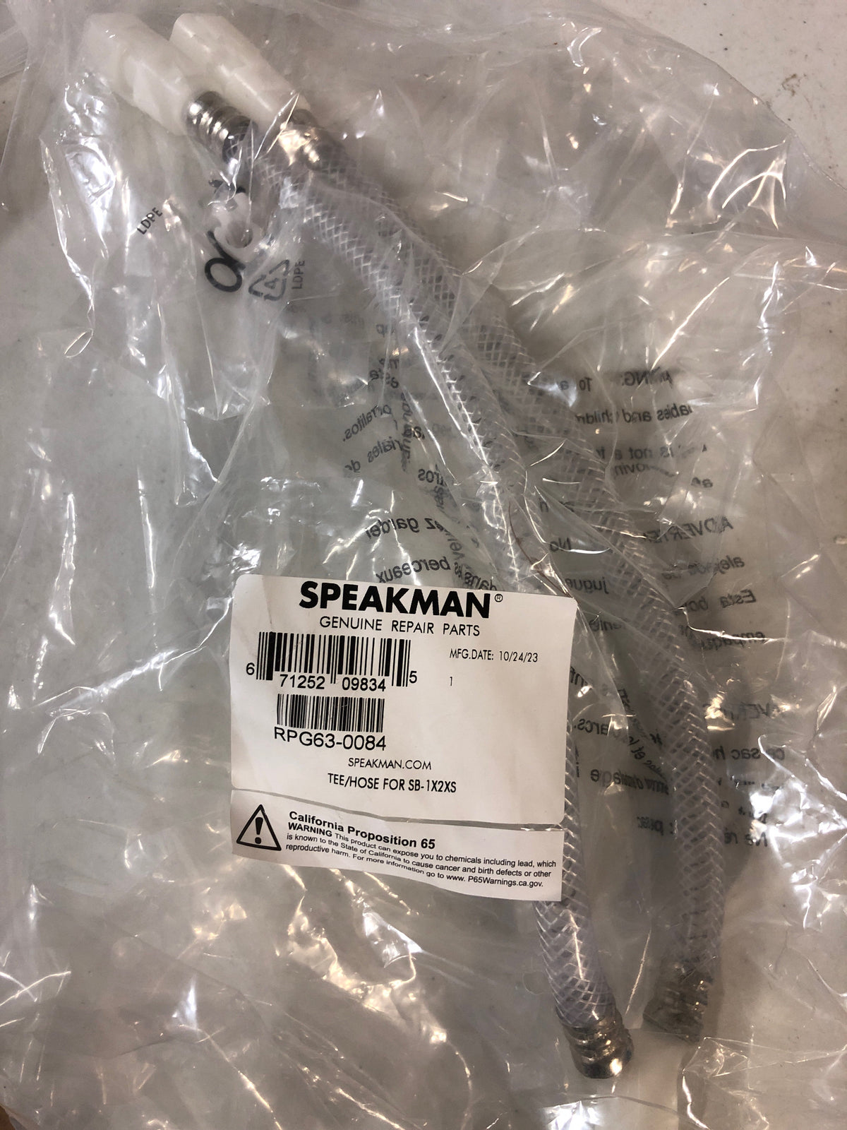 Speakman RPG63-0084 Neo, Alexandria and Rainier Widespread Faucet Tee Hoses - N/A