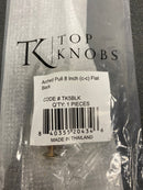 Top Knobs TK5BLK Arched 8 Inch Center to Center Bar Cabinet Pull from the Sanctuary Collection - Flat Black