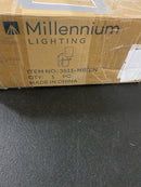 Millennium Lighting 3511-MB/BN Clifton Single Light 14" Tall Bathroom Sconce - Matte Black / Brushed Nickel