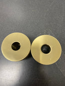 Baldwin ENCONCRR044 Modern Single Cylinder Keyed Entry Door Knob Set with Modern Round Rose from the Reserve Collection - Lifetime Satin Brass