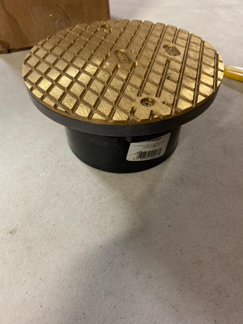 PROFLO PF42928 6" Brass Cover with 4" ABS Adjustable Cleanout - N/A
